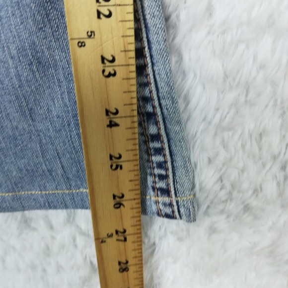 Silver Jeans Womens Aiko Boot Cut Blue Denim Light Wash Mid Rise Plus Short 22 - Picture 5 of 10